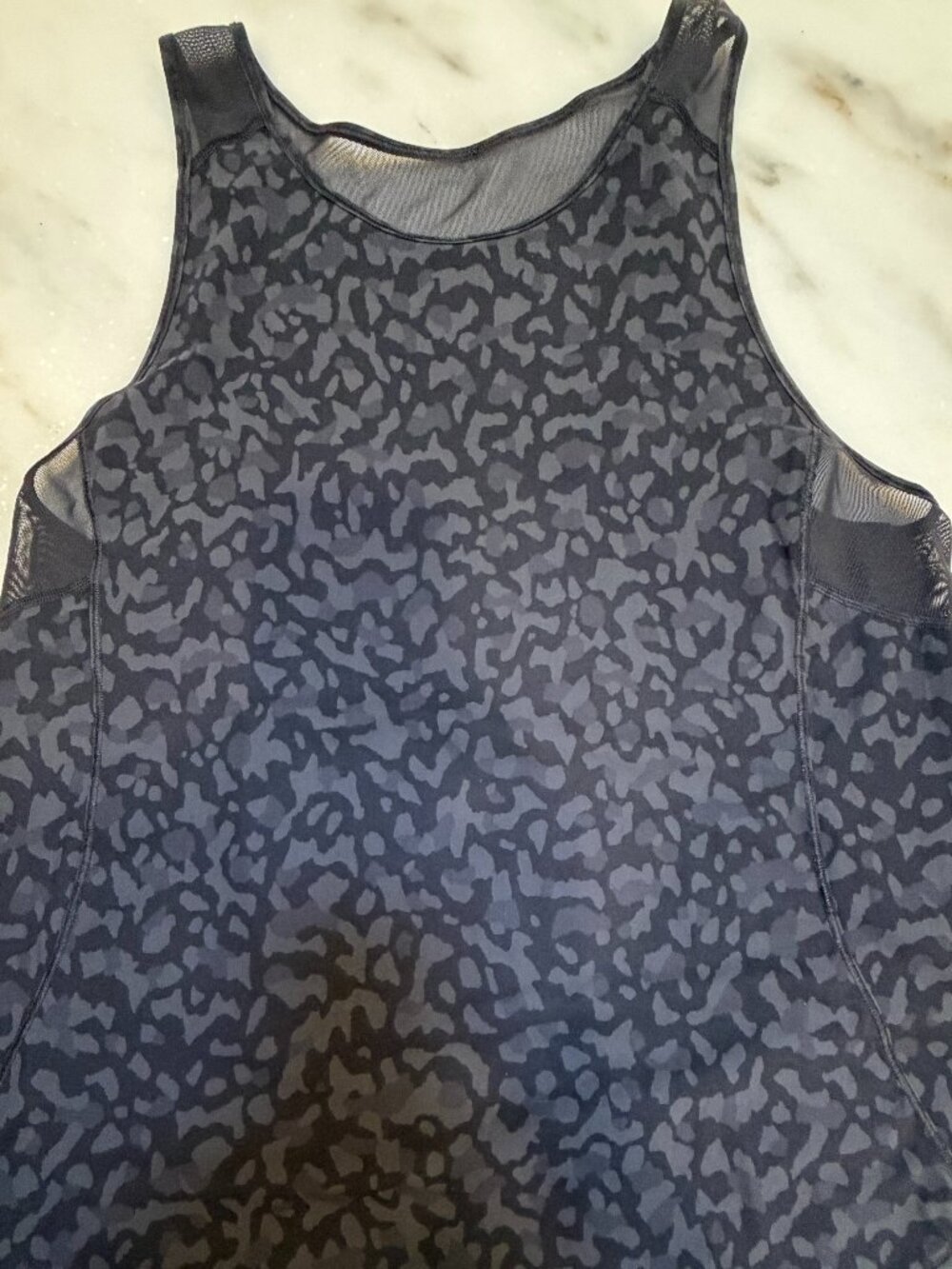 LULU Lemon Mesh and Animal print Tank